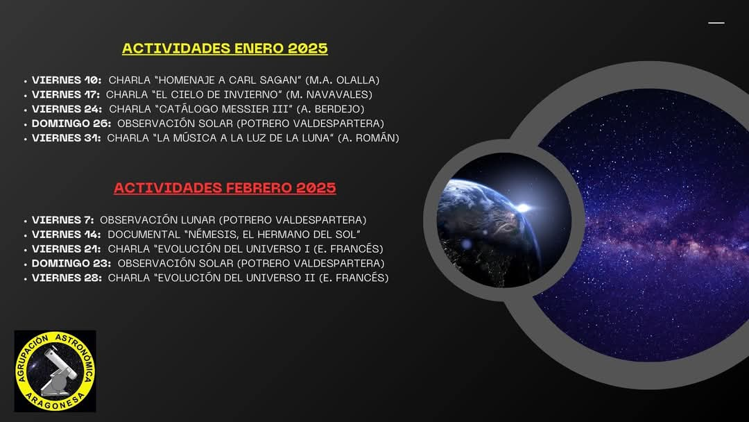 Actividades astronómicas