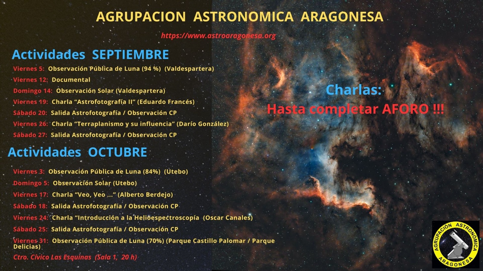 Actividades astronómicas